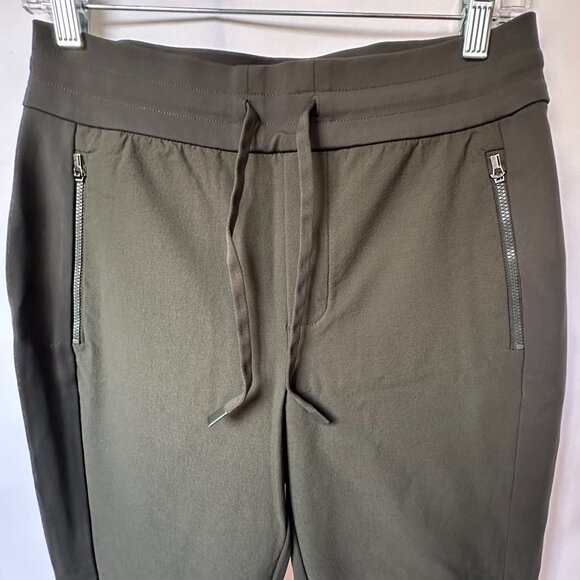 Athleta Headlands Hybrid Trek Mid Rise Jogger | Aspen Olive | Size 6 - Picture 3 of 8